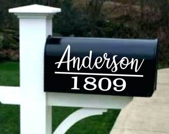 Mailbox decal | House number decal | Mailbox numbers | Mailbox sticker | Custom mailbox | Personalize mailbox | Monogram Mailbox