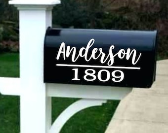 Mailbox decal | House number decal | Mailbox numbers | Mailbox sticker | Custom mailbox | Personalize mailbox | Monogram Mailbox