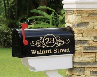 Mailbox Decal | Custom Mailbox Decal | Address Decal | House number decal | Mailbox Numbers | Mailbox Monogram | Mailbox Stickers | Mailbox