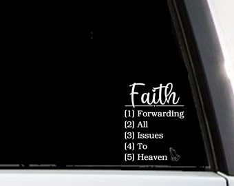Faith Decal: Inspirational Vinyl Sticker