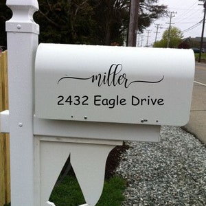 Personalized Mailbox Decal: Add Elegance to Your Home | Custom Name & Address Vinyl Sticker | Curb Appeal Upgrade | Fast Shipping
