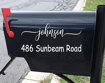 Mailbox Decal | Custom Mailbox Decal | Address Decal | House number decal | Mailbox Numbers | Mailbox Monogram | Mailbox Stickers | Mailbox