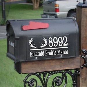 Mailbox Decal |  Custom Mailbox Decal | Address Decal | Mailbox Numbers | Mailbox Monogram | Mailbox Stickers