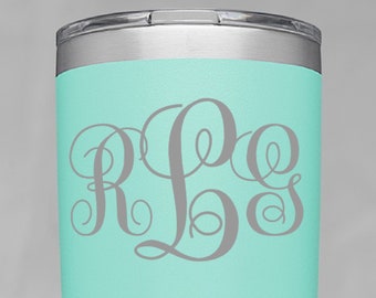 Tumbler Decal | Monogram tumbler decal | Initials Decal | personalized decal | Monogram decal | name sticker