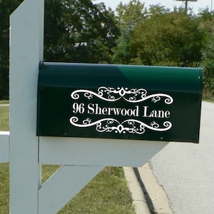 Mailbox Decal | Custom Mailbox Decal | Address Decal | House number decal | Mailbox Numbers | Mailbox Monogram | Mailbox Stickers | Mailbox