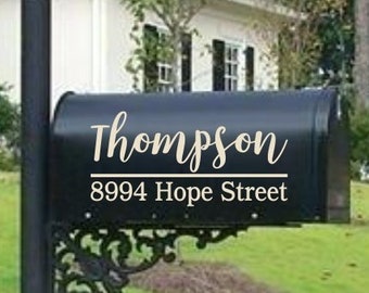 Mailbox Decal | Custom Mailbox Decal | Address Decal | House number decal | Mailbox Numbers | Mailbox Monogram | Mailbox Stickers | Mailbox