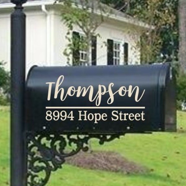 Mailbox Decal | Custom Mailbox Decal | Address Decal | House number decal | Mailbox Numbers | Mailbox Monogram | Mailbox Stickers | Mailbox