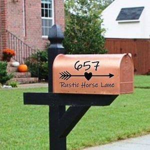 Mailbox Decal | House Numbers | Mailbox Numbers | Custom Mailbox | Personalized Address Sticker | Decal For Mailbox | Address Decal |