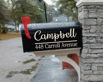 Mailbox Decal | Custom Mailbox Decal | Address Decal | House number decal | Mailbox Numbers | Mailbox Monogram | Mailbox Stickers | Mailbox