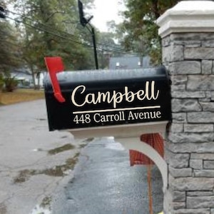 Mailbox Decal | Custom Mailbox Decal | Address Decal | House number decal | Mailbox Numbers | Mailbox Monogram | Mailbox Stickers | Mailbox