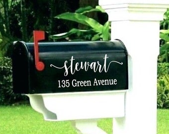 Mailbox Decal | Custom Mailbox Decal | Address Decal | House number decal | Mailbox Numbers | Mailbox Monogram | Mailbox Stickers | Mailbox