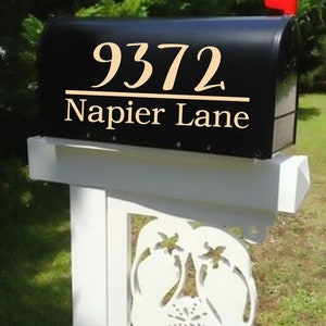 Mailbox Monogram | Mailbox Decal |  Mailbox Numbers | Mailbox decals | Mailbox Sticker | Mailbox Number Decal | Address decal | number decal