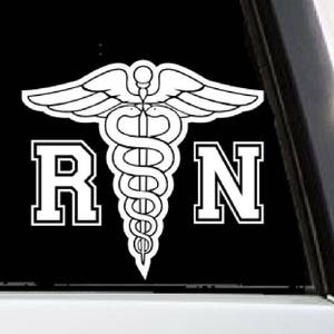 RN car decal nurse car decal Nurse gift Gifts for nurses Nurse car decal Doctor decal Nurse sticker RN Nurse Medical decal image 1