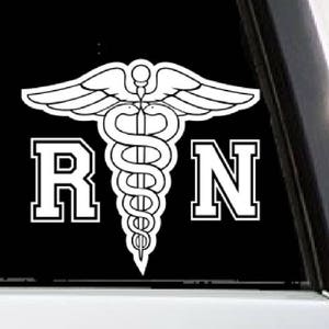 RN car decal | nurse car decal | Nurse gift | Gifts for nurses | Nurse car decal | Doctor decal | Nurse sticker | RN Nurse | Medical decal