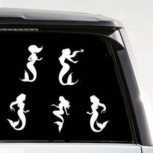 Mermaid sticker | mermaid decal | Set of 5 Mermaid Decal | mermaid laptop decal | vinyl | sticker | mermaid sticker |