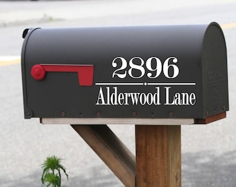 Mailbox Numbers, Street Address Vinyl Decal - Elite Vinyls