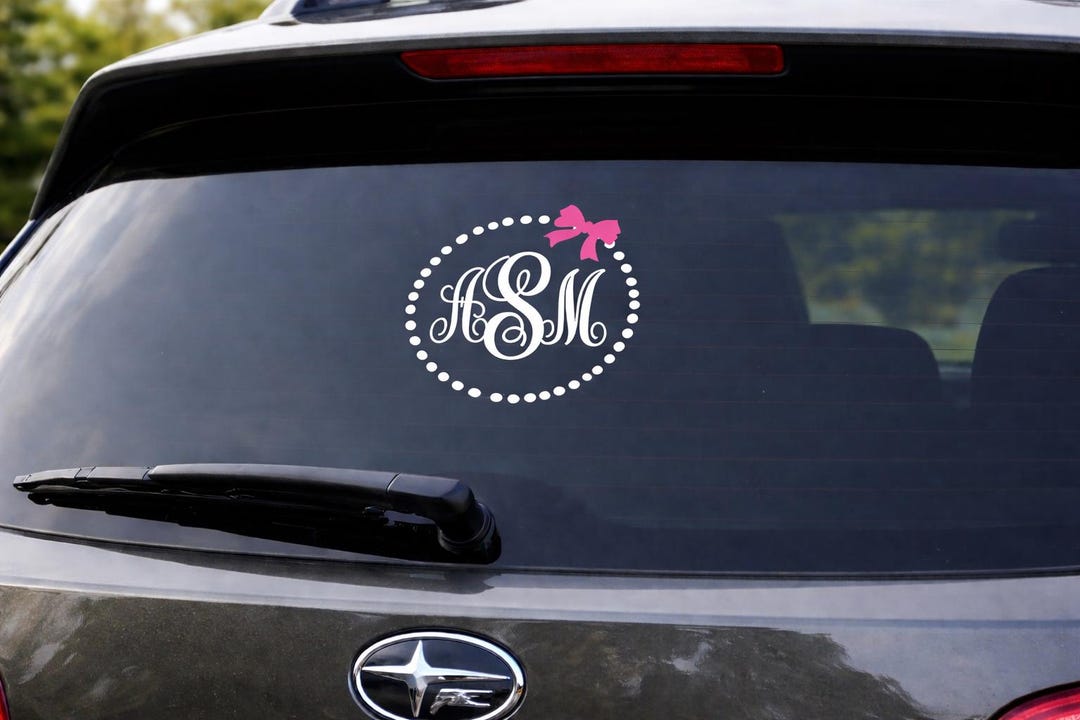 Personalized Name Decal | Monogram Decal | Monogram Decal | Car Decal ...