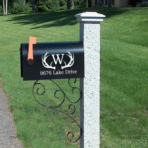 Mailbox Monogram | Mailbox Decal |  Mailbox Numbers | Mailbox decals | Mailbox Sticker | Mailbox Number Decal | Address decal | number decal