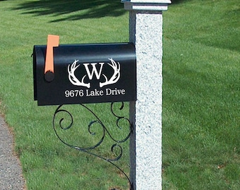 Mailbox Monogram | Mailbox Decal |  Mailbox Numbers | Mailbox decals | Mailbox Sticker | Mailbox Number Decal | Address decal | number decal