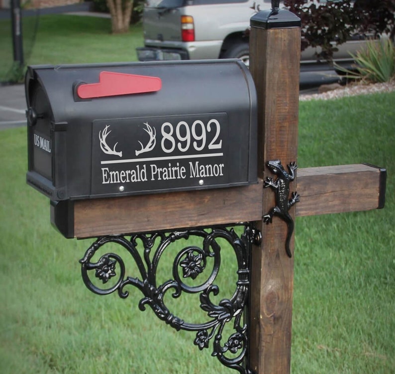 Mailbox Decal Custom Mailbox Decal Address Decal Mailbox Etsy