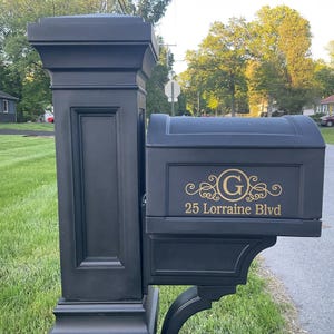 Mailbox Decal | Custom Mailbox Decal | Address Decal | House number decal | Mailbox Numbers | Mailbox Monogram | Mailbox Stickers | Mailbox image 5