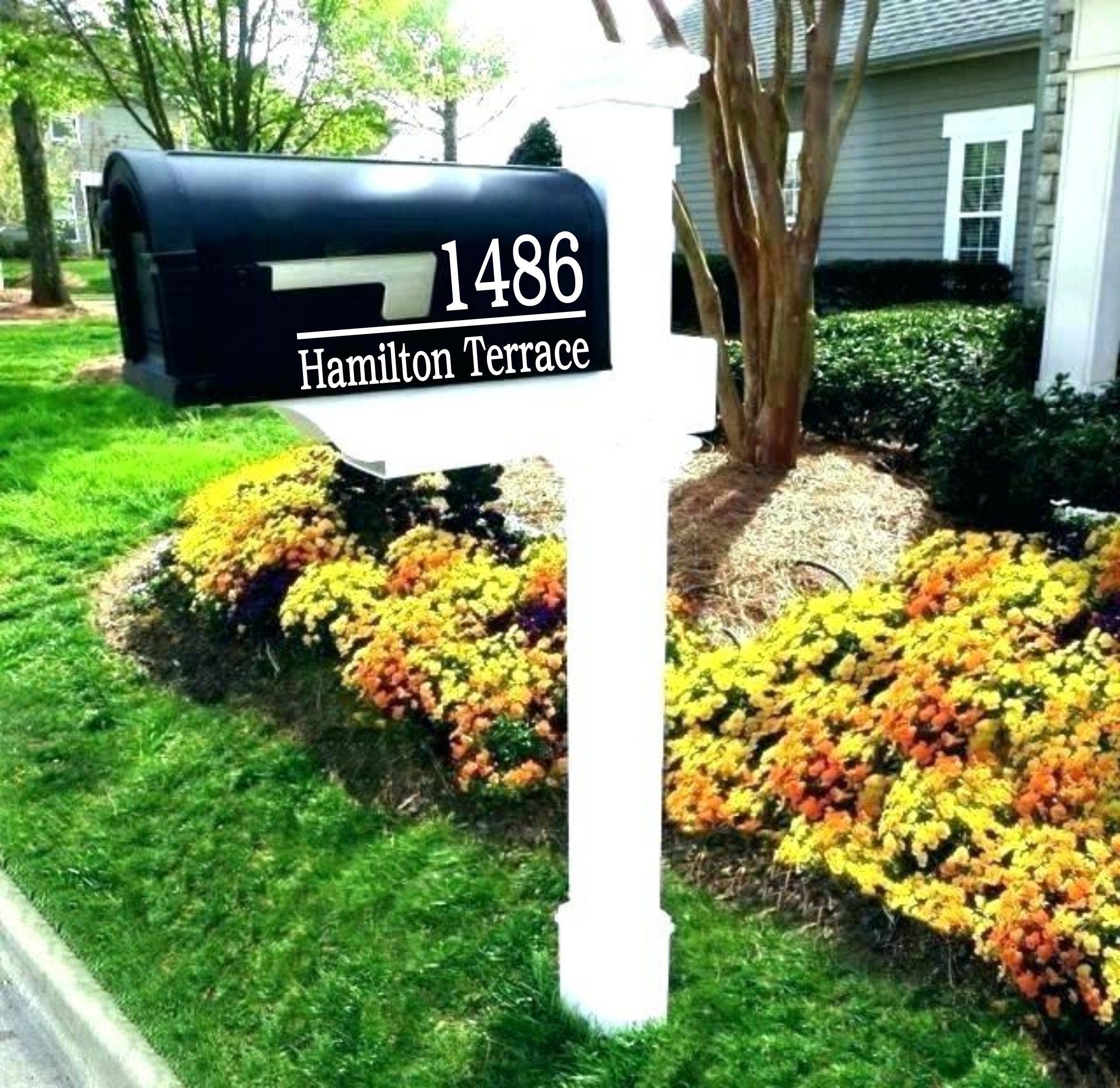 Mailbox Numbers Custom Design Mailbox Decal | Mailbox Numbers | Custom Mailbox | Mailbox Number Decal ...