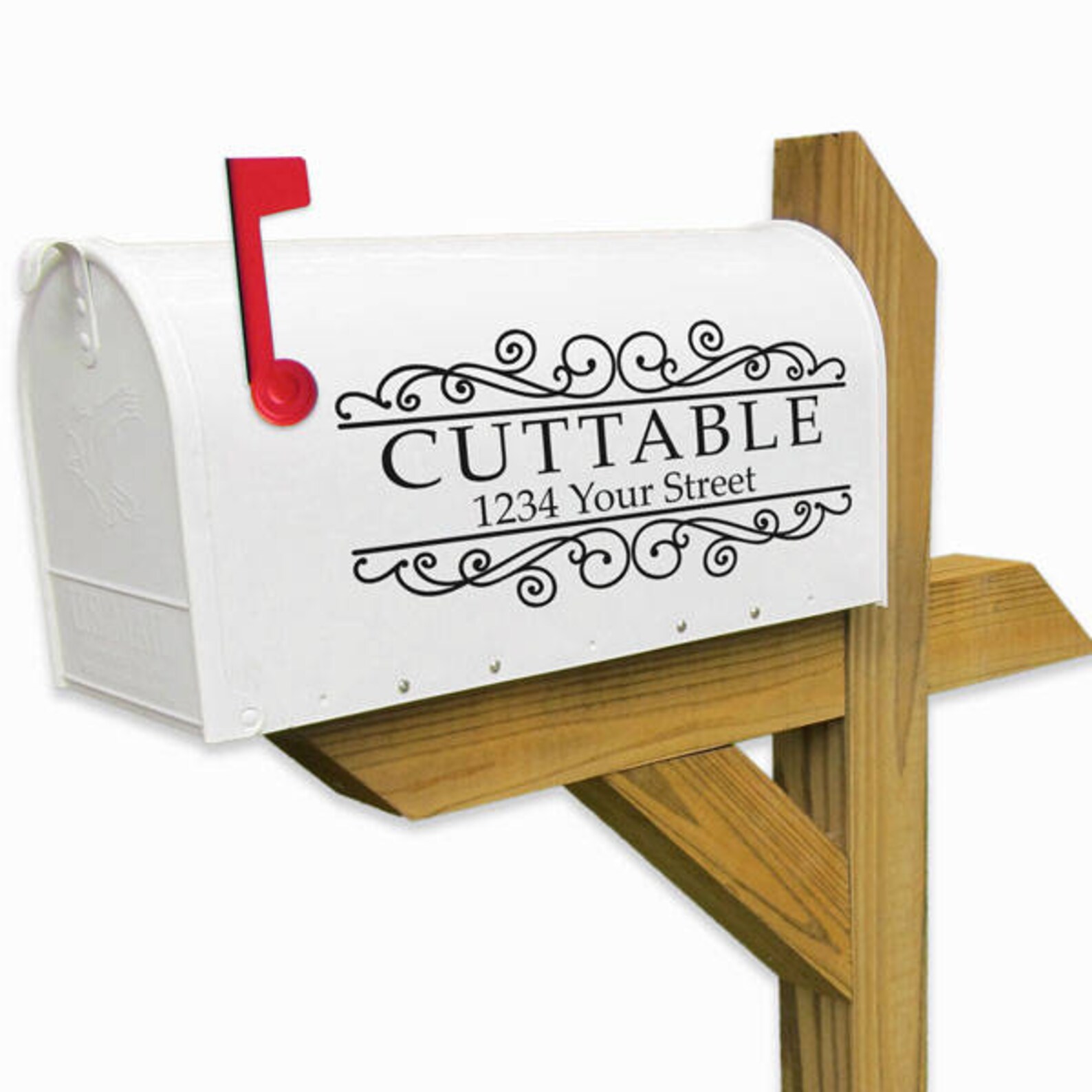 Mailbox Sticker Mailbox Decal Custom Mailbox Decal Etsy