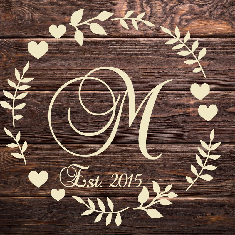 Monogram Wall Decals - Etsy