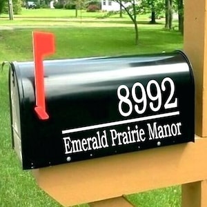 Mailbox Numbers | Mailbox Decal | Custom Mailbox | Mailbox Number Decal | Monogram mailbox decal | house number | Mailbox Sticker