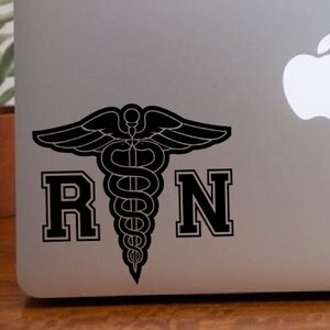 RN car decal nurse car decal Nurse gift Gifts for nurses Nurse car decal Doctor decal Nurse sticker RN Nurse Medical decal image 3