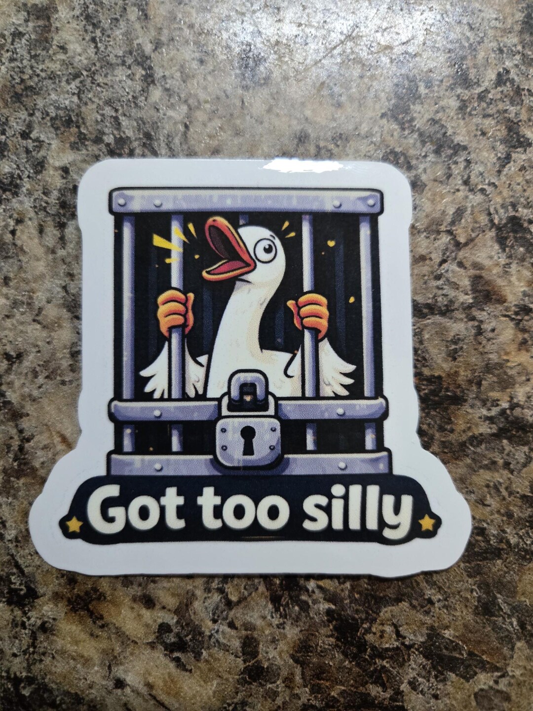 Funny Goose Sticker, Cartoon Meme Vinyl Decal, Waterproof Laptop Art - Etsy