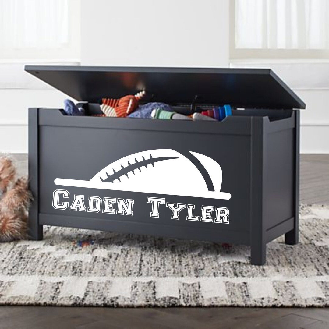 Toy Box Name Decal Nursery Decor Kids Room Decor Toy Box Etsy