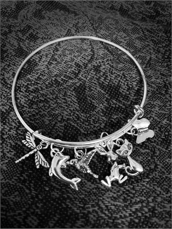 Animal Themed Charm Bracelet Etsy