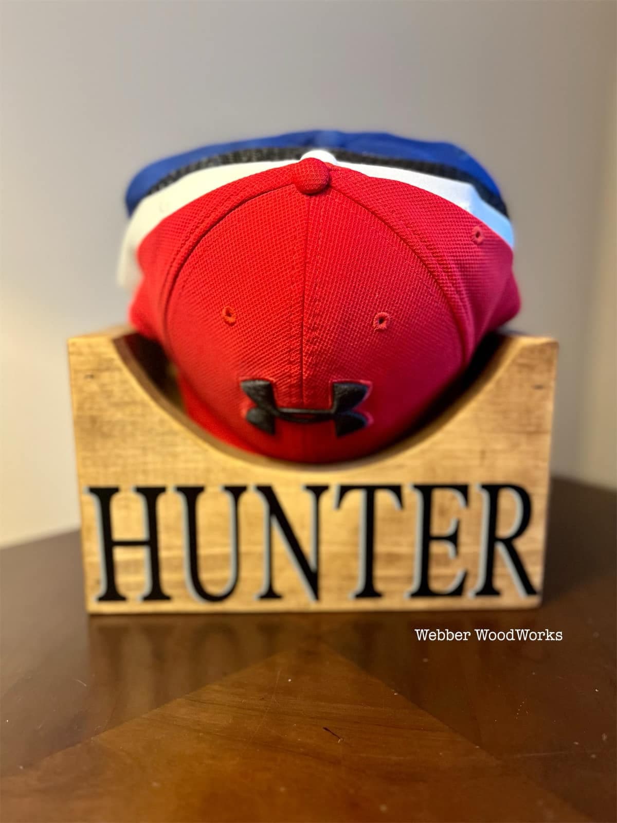 Wooden Baseball Hat Holder, Wooden Hat Holder, Hat Box, Wooden Hat