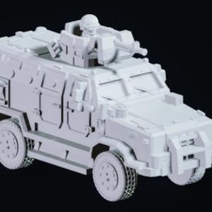 Kozak 2 Armored Truck  1/72 and 1/100 scale, 3D Resin Printed Near Modern War Flames Of War Team Yankee