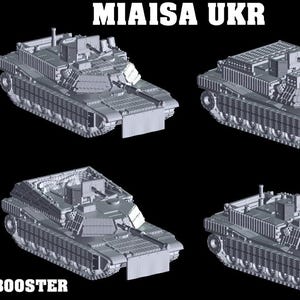 M1A1 SA Ukraine Units 1/100 scale, 3D Resin Printed Near Modern War Flames Of War Team Yankee