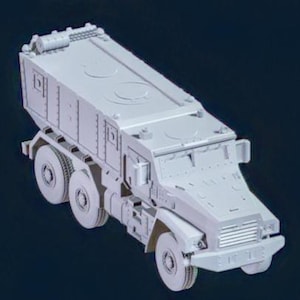 URAL TYPHOON Truck  1/72 and 1/100 scale, 3D Resin Printed Near Modern War Flames Of War Team Yankee