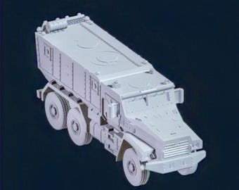 URAL TYPHOON Truck, 3D Resin Printed Near Modern War Flames Of War Team Yankee