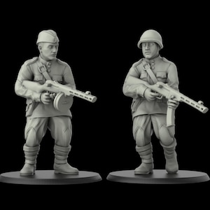 World War 2 Russia Soldiers and leaders 32mm, 1/100, 1/72 scale Miniatures Role Playing Table top games, World War Flames of war team yankee
