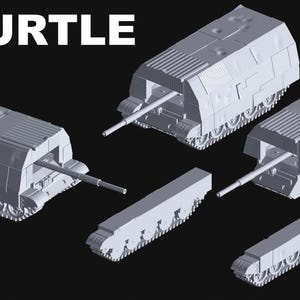 T62 TURTLE Tank 1/72 and 1/100 scale, 3D Resin Printed Near Modern War flames of war team yankee