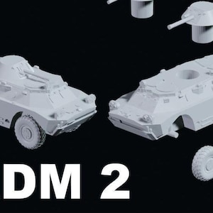 BRDM 2 series  1/72 and 1/100 scale, 3D Resin Printed Near Modern War Flames Of War Team Yankee