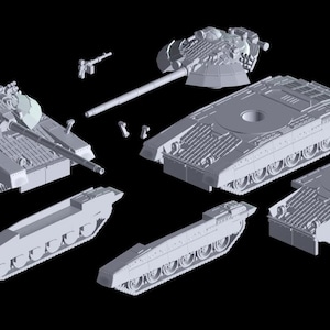 T72 AMT and T72 AMT with Bars Ukraine Tank 1/72 and 1/100 scale, 3D Resin Printed Near Modern War flames of war team yankee