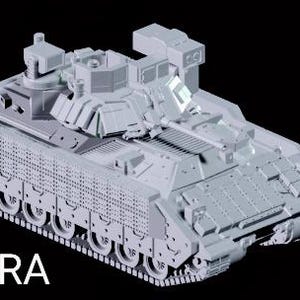 US Bradley Fighting Vehicles 1/72 and 1/100 scale, 3D Resin Printed Near Modern War Flames Of War Team Yankee