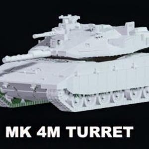 Merkava MK4 and MK4M Tank 1/100 scale, 3D Resin Printed Near Modern War Flames Of War Team Yankee
