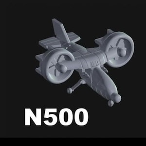N500 WASP VTOL 1/72 and 1/100 scale, 3D Resin Printed Near Modern War flames of war team yankee