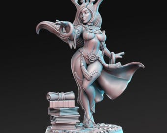 Sapphire Egyptian Lady, Princess, Pharaos Mistress 32mm Miniatures Role Playing Table top games, Fantasy,Dungeons and Dragons 5E,