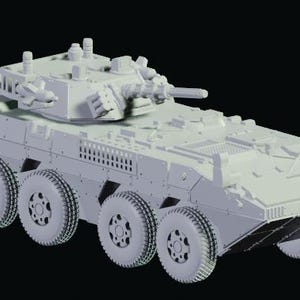 Chinese ZBL-08  1/72 and 1/100 scale, 3D Resin Printed Near Modern War Flames Of War Team Yankee