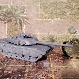 Type 96A Tank 1/72 and 1/100 scale, 3D Resin Printed Near Modern War Flames Of War Team Yankee