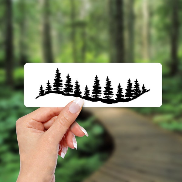 Ski Trees Adventure Outdoor window sticker decal