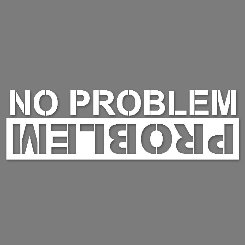 Problem No Problem Jeep Offroad Sticker Funny Sticker Etsy